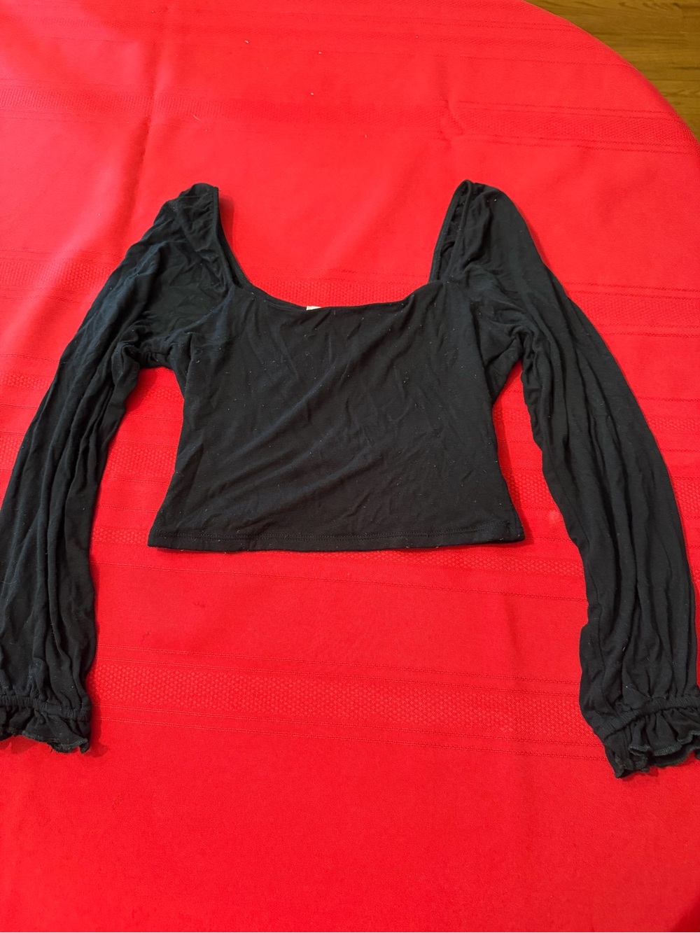 Altar’d State Flowy Long Sleeve Cropped Top